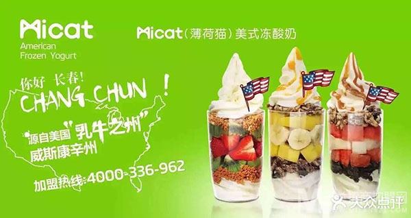 Micat薄荷猫美式冻酸奶加盟